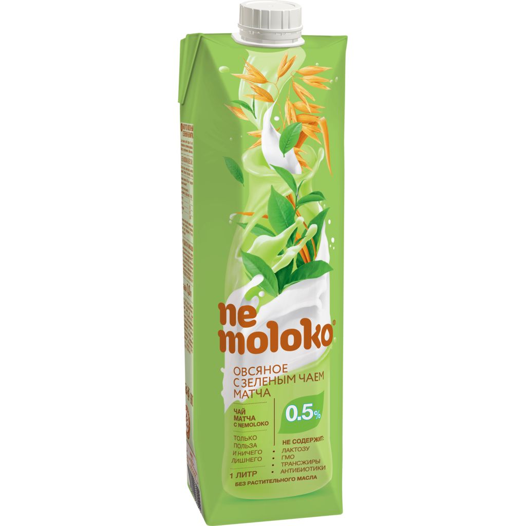 Напиток овсяный NEMOLOKO с зеленым чаем